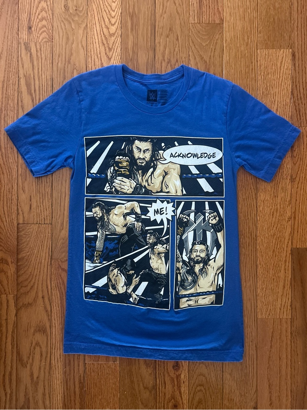 Roman Reigns Tribal Chief Acknowledge Me! Comic Book WWE T-Shirt Size Small